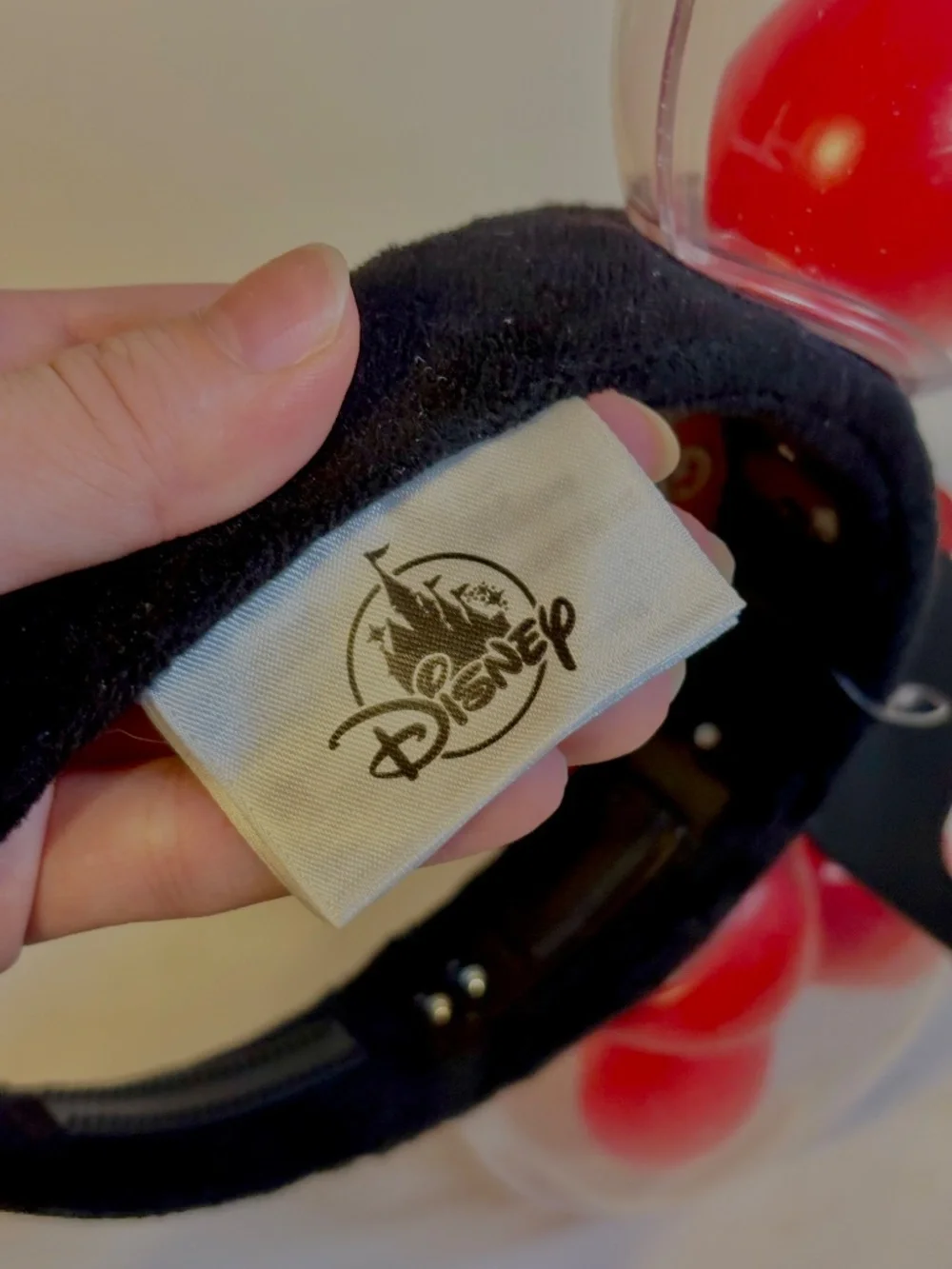 Disney Parks Mickey Mouse Ears Headband Light Up Red Balloons Best Day Ever NWT